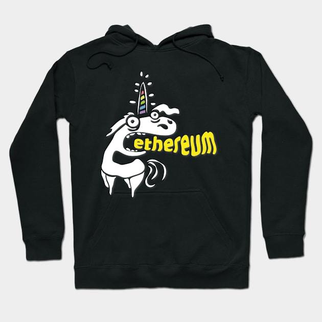 Ethereum Unicorn Trippin' Hoodie by fuseleven